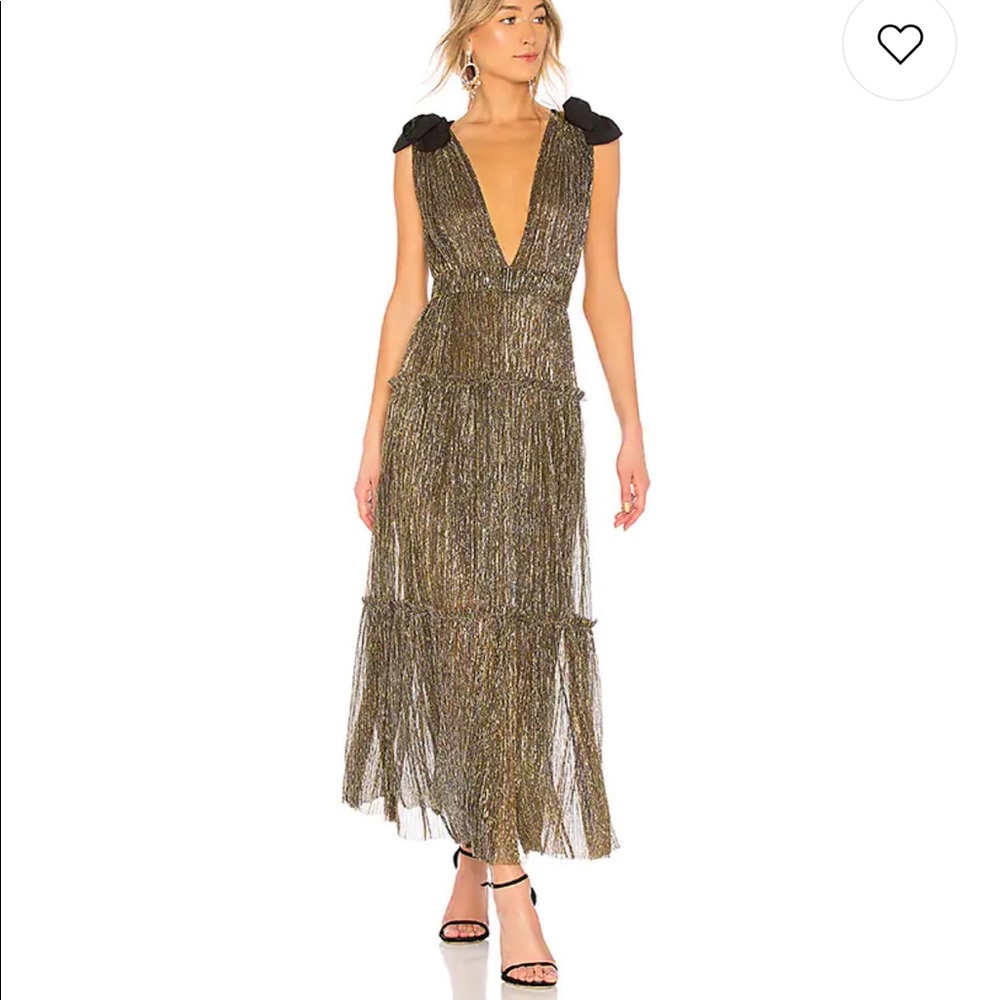 Sabina Musayev Ray Dress in Gold, size small